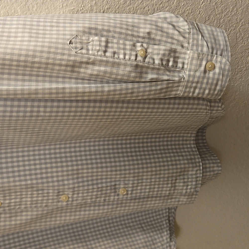 Vineyard Vines Button-down Shirt - White/Gray Plaid - Large - Picture 9 of 14